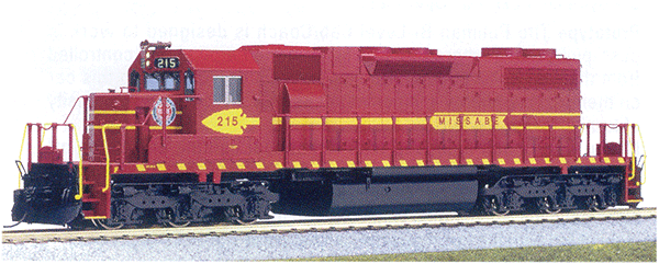 EMD SD38-2 - Standard DC -- Duluth, Missabe & Iron Range #215 ("Arrowhead" Scheme)