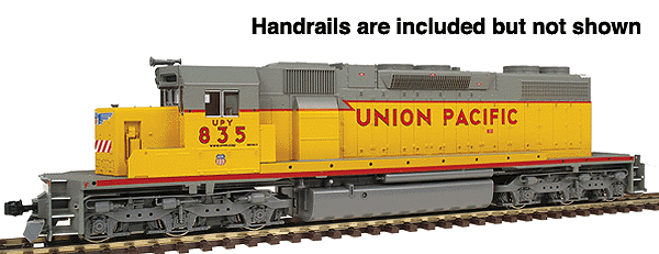 EMD SD38-2 - Standard DC -- Union Pacific #Y835 (Mini-Winged Shield & Lightning Bolt)