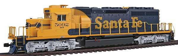 EMD SD40-2 Mid-Production - Standard DC -- Santa Fe #5092
