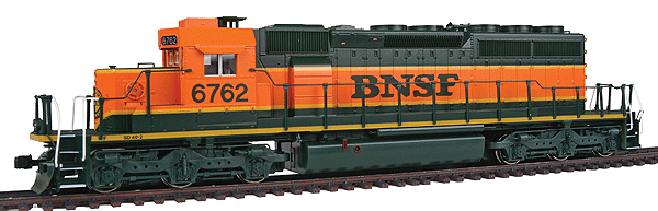 EMD SD40-2 Mid-Production - Standard DC -- Burlington Northern Santa Fe #6762
