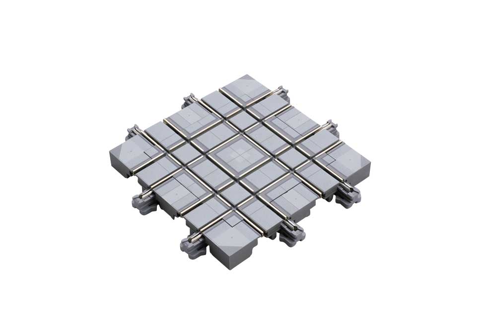 Street Track - Unitram -- Double Track 90 Degree Crossing 2-7/16"  62mm