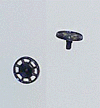 Caboose Brake Wheels pkg(2) -- Black