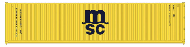 40' Corrugated Container 2-Pack - Assembled -- Mediterranean Shipping MSC (yellow, black)