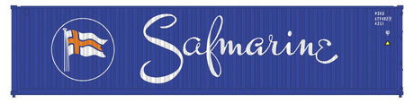 40' Corrugated Container 2-Pack - Assembled -- Safmarine (blue, white, red)