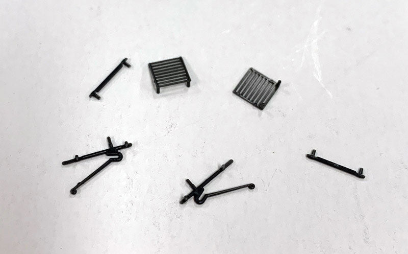 20th Century Limited Baggage-RPO Detail Parts Set -- Mail Catchers, Window Protect Bars
