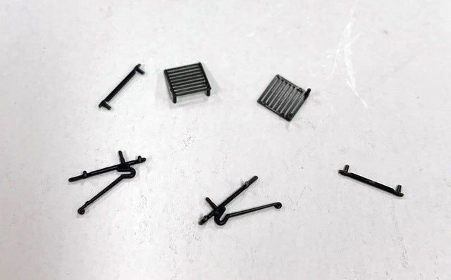 20th Century Limited Baggage-RPO Detail Parts Set -- Mail Catchers, Window Protect Bars