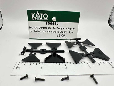 KATO Passenger car Coupler Adapter for Kadee Standard Shank Coupler -- 1 Pair-1