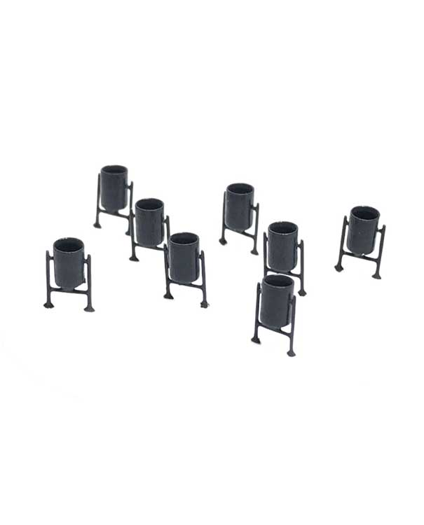 Metal Trash Cans on Supports -- pkg(8)