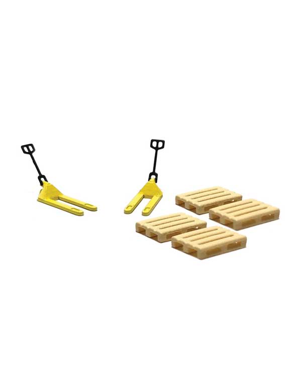 2 Pallet Jacks & 4 Pallets -- Yellow Jacks