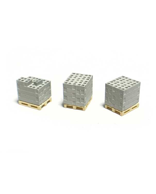 Concrete Blocks on Pallets -- pkg(3)