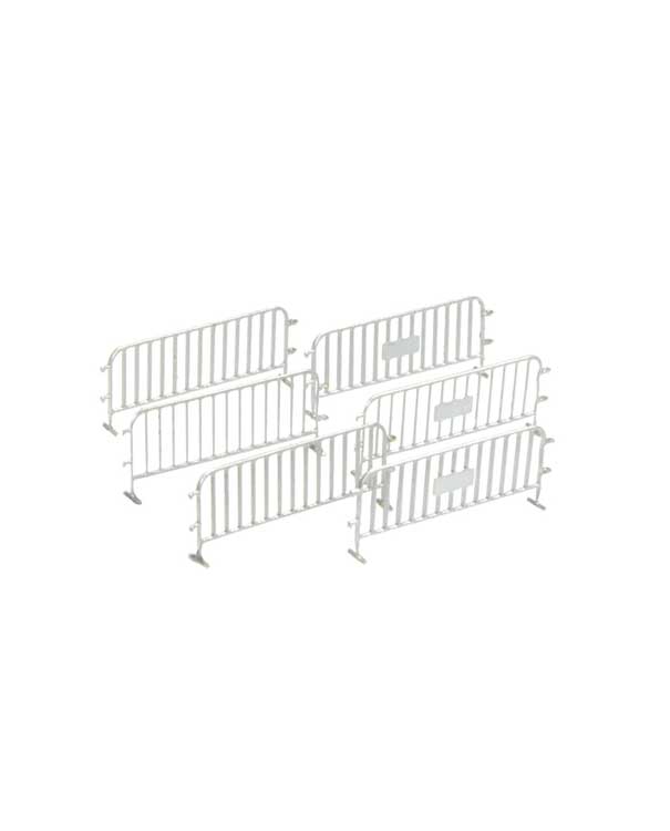 Traffic Barriers/Fences -- Silver pkg(6)