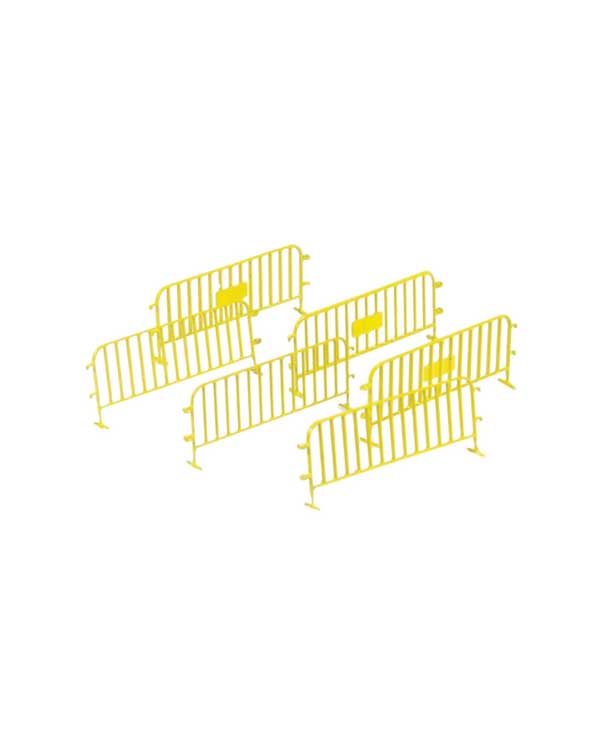 Traffic Barriers/Fences -- Yellow pkg(6)