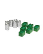 6 Beer Kegs and 6 Boxes of Bottles -- Green Boxes & Bottles, Silver Kegs