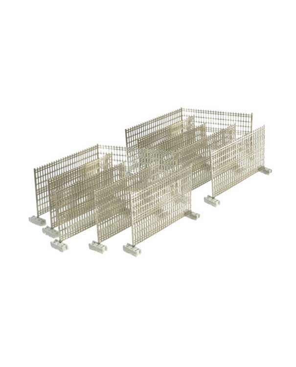Temporary Fences with Concrete Feet -- pkg(12)