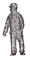 Yard Worker Standing w/Hands In Pockets