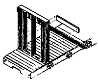Pulpwood Car Conversion Kit -- Flatcar Rack Bulkhead End