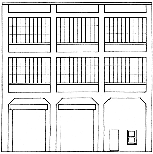 3-Story Truck Loading Wall - Quick-Flats -- Kit - Concrete 7 x 7"  17.8 x 17.8cm pkg(2)