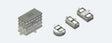 Modular Speaker Baffle Set for Twin Sugar Cube Speakers -- 28mm; 20x40mm and 16x35mm baffles for 11 x 15mm Speakers