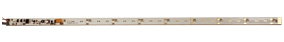 LED Lighting Strip w/Taillight -- 255mm, 11 LEDs (yellow) For N, TT, HO