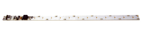 LED Lighting Strip w/Taillight -- 380mm, 32 LEDs (white, yellow) Power Pack, For 1 Gauge