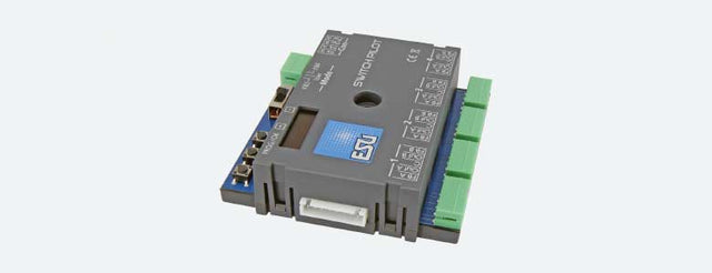 SwitchPilot V2.0 Accessory Decoder -- For 4 Twin Coils Magnetic or 2 Servo Switch Machines DCC/MM, 1A
