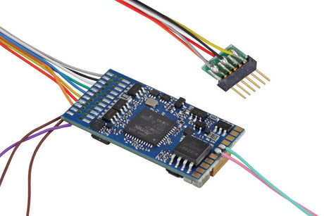 LokSound 5 DCC-MM-SX-M4 Multi-Prototcol Sound and Control Decoder -- 1.5A, NEM651 6-Pin Plug, 11x15mm Speaker and Enclosure, Blank Sound Files