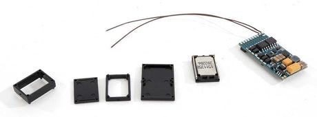 LokSound 5 DCC-MM-SX-M4 Multi-Prototcol Sound and Control Decoder -- 1.5A, 21MTC MKL Interface, 11x15mm Speaker and Enclosure, Blank Sound Files