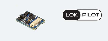 LokPilot 5 Fx Micro DCC Control Decoder - No Motor Control -- Next18 Interface, 1/2 x 3/8"  13 x 9.2mm
