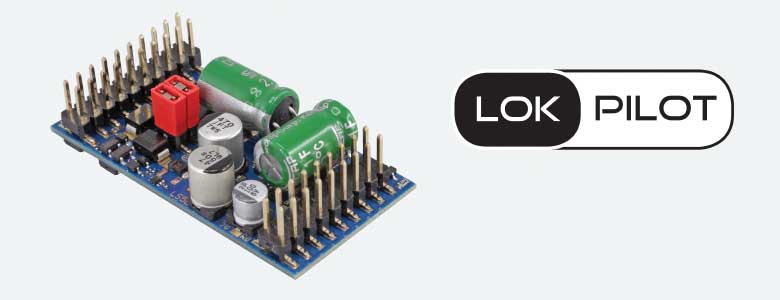 LokPilot 5 L DCC-Only Control-Only Decoder -- 3A for O Scale, Pinheader Interface with Adapter