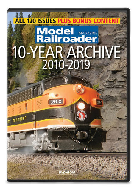 Model Railroader: 10-Year Archive 2010-2019 DVD-ROM -- For Computer Use Only, PC or Mac