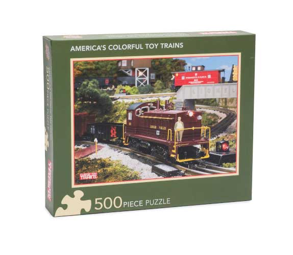 America's Colorful Toy Trains Puzzle -- 500 Pieces, 15 x 21"  38.1 x 53.3cm-1