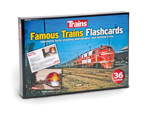 Famous Trains Flashcards -- 36 Cards
