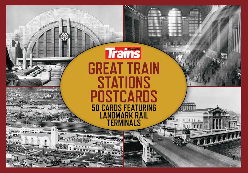 Great Train Stations Postcards -- pkg(50)
