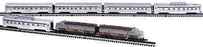 Diesel Passenger -- Canadian Pacific "The Canadian" F7 A-A w/5 15" Passenger Cars