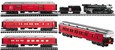 Steam Passenger - Katy "Southwestern Express" w/Lionel Railsounds -- Mikado w/Tender & 4 Cars