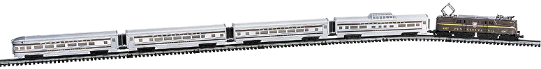 Electric Passenger -- Pennsylvania Railroad "The Congressional" GG1 w/4 Passenger Cars