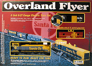 Diesel Freight -- The Overland Flyer 950 Transformer, 27  x 45" Track, MP15, 5 Cars & Accesso