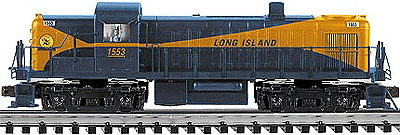 GOLD Line(TM) Diesel Alco RS-3 Powered w/Smoke & Sound -- Long Island Railroad (blue, orange w/"Dashing Dan" herald)