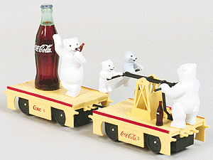 Coca-Cola Handcar & Trailer
