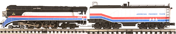 Gold Line(tm) Steam 4-8-4 Northern Powered w/Tender -- American Freedom Train #4449 (red, white, blue)