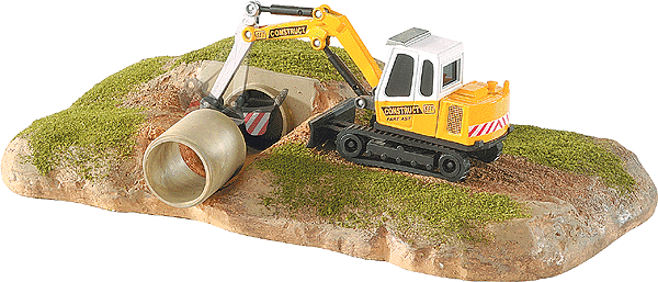 Backhoe Construction Scene