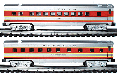 Streamline Passenger 2-Car Set -- ATSF