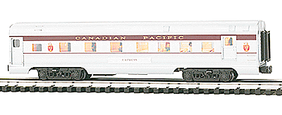 Extruded Aluminum Passenger Cars -- Canadian Pacific "The Canadian" (15")