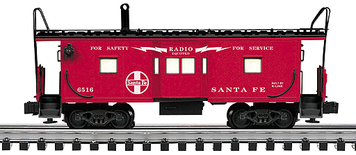 Gold Line(tm) Bay Window Caboose -- Santa Fe