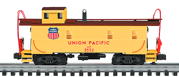 Gold Line(tm) Smoking Off-Center Cupola Caboose -- Union Pacific