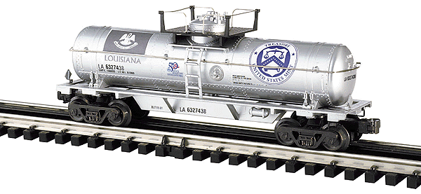 50 State Quarters(tm) Series Ready-to-Run Collector Car Bank -- Louisiana Single Dome Tank Car (silver)