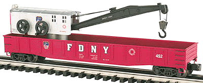 Die Cast Gondola w/Rotating Crane -- FDNY