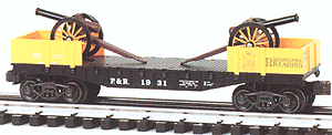 Classic Flatcar -- Reading w/2 Cannons