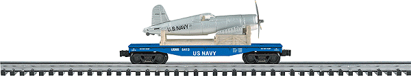 Flatcar -- US Navy w/Scout 4 Fighter Plane