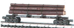 Classic Skeleton Log Car w/6 Logs -- CP